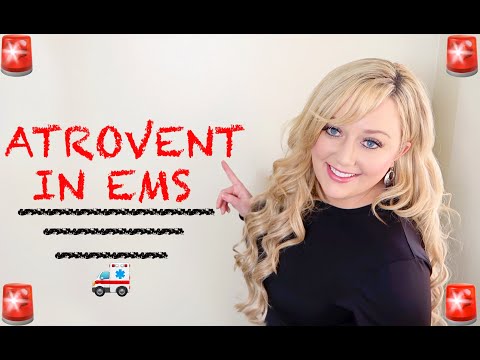 EMT/پیرامیڈک میڈیکیشن نوٹ کارڈز || Atrovent