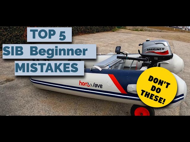 TOP 5 MISTAKES! - tips for BEGINNER SIB owners - Small Inflatable Boat - SIB Fishing UK- honwave t32 class=