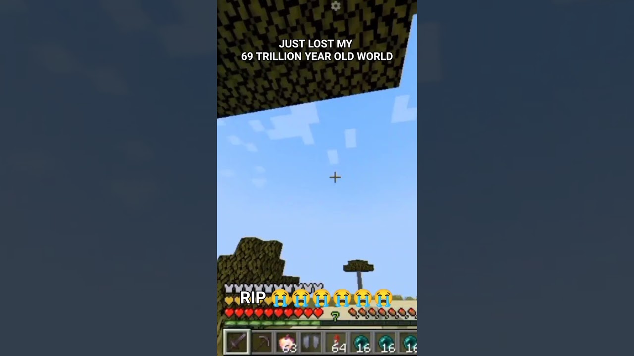 i lost my 69 trillion world #minecraft #shorts #viralshorts