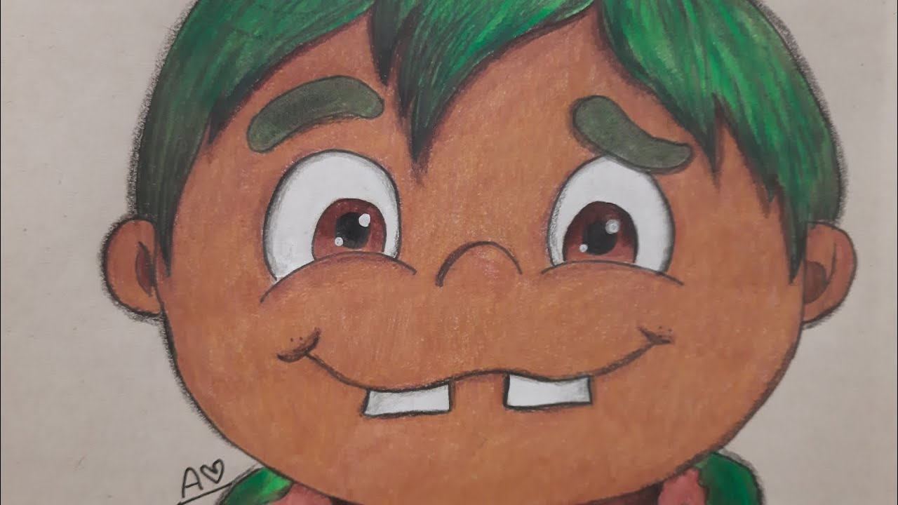 colored pencils Drawing of Clod Rizz / human \ from Elemental|Love painting