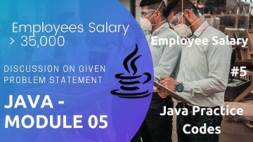 Java program to solve given problem statement | Employee Salary | #5 | Core Java Practice codes