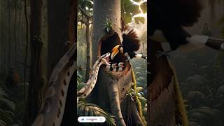 “Giant Snake Attack In Jungle 🐍🔥“Ajdaha Bachon Ko Khane Aa Gaya 😭”#viral#trending#shorts