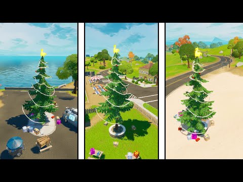 Video: Fortnite Holiday Tree-Standorte: Wo Finden Sie Weihnachtsbaumstandorte?