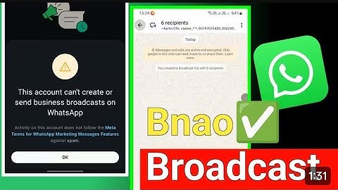 Fix WhatsApp Business Error | "This Account Can