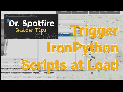 Trigger IronPython on Spotfire Dashboard's Initial Load