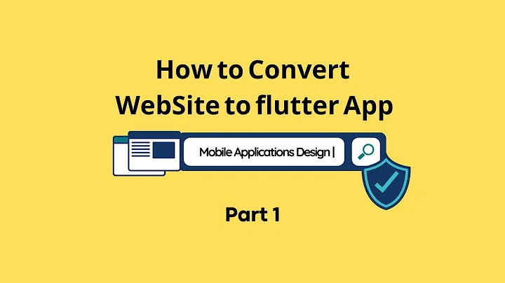 Convert Web Site to Flutter App part 1