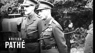 King With Cadets At Aldershot (1940)