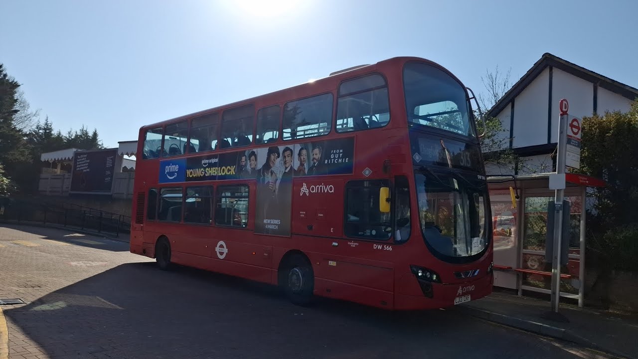 *Thrash* Arriva London VDL DB300/Wright Gemini 2 LJ13CKF DW566 | Service 313