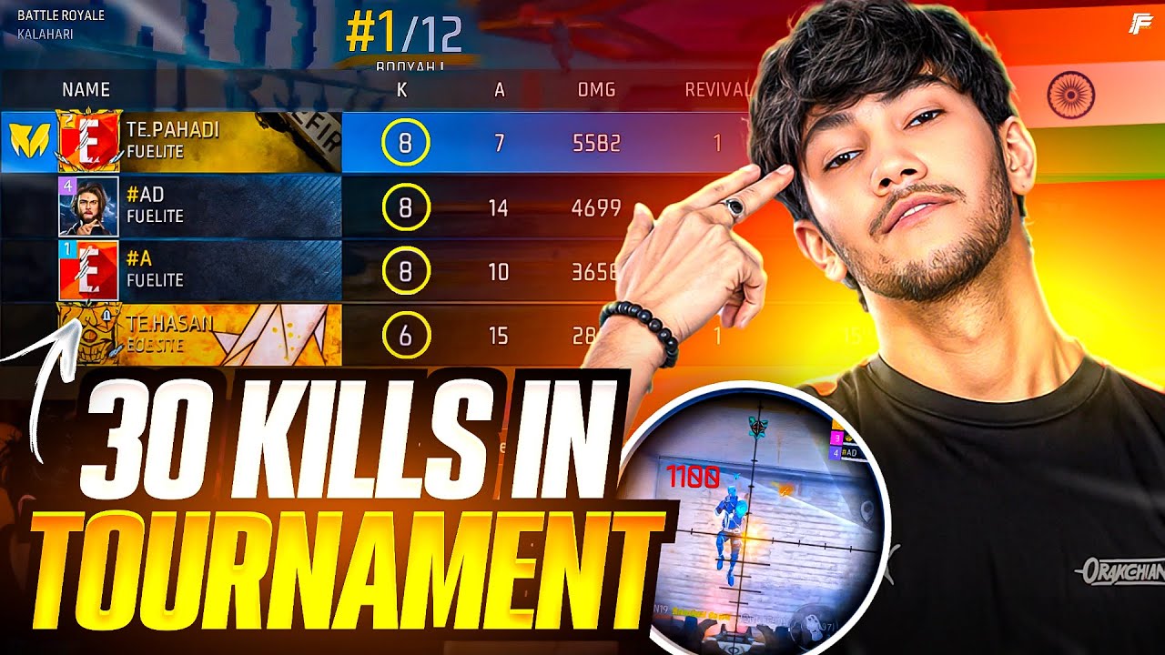 INSANE 30+ KILLS 😳 TOURNAMENT FULL DOMINATION - YouTube