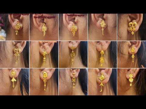 One Gram Gold Light Weight Earrings