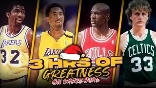 3 Hours Of MJ, Kobe, Bird, Magic x Other 80's x 90's NBA Legends Show Out On Christmas Day ❄🍿