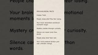 Your brain has hidden patterns you never notice. #psychology #psychologyfacts