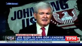 Newt: I Don't Know What Jeb Bush is Talking About