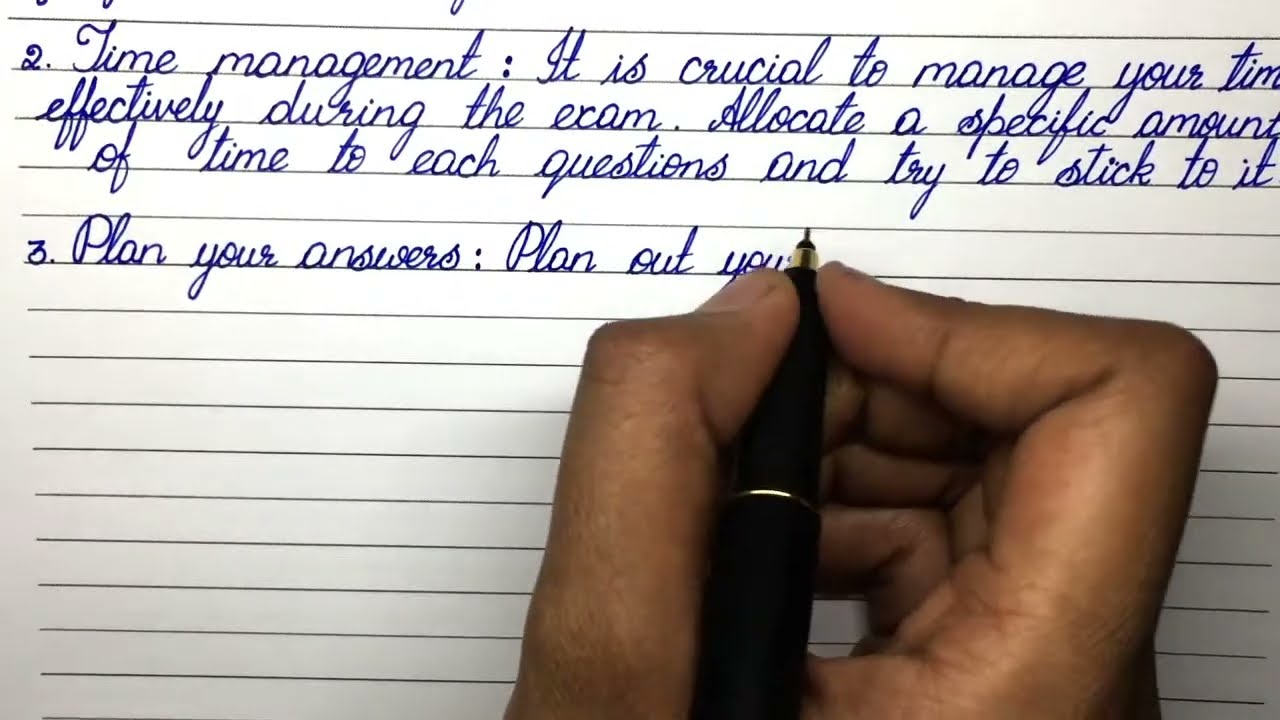 Things to Keep in Mind While Writing Your Board Exams | Scribble Sign | Cursive Handwriting Video