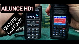 Ailunce HD1 Change Contact & More Using Radio (No code Plug