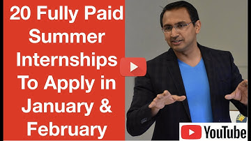 Summer Internships: 3 Fully Paid Summer Internships(+ 20 Bonus Internships) To Apply in Jan & Feb