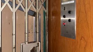 GATED Historic ESCO Hydraulic Freight Elevator at KTTX KWHI Building in Downtown Brenham, TX.