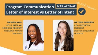 Program Communication: Letter of Interest vs Letter of Intent