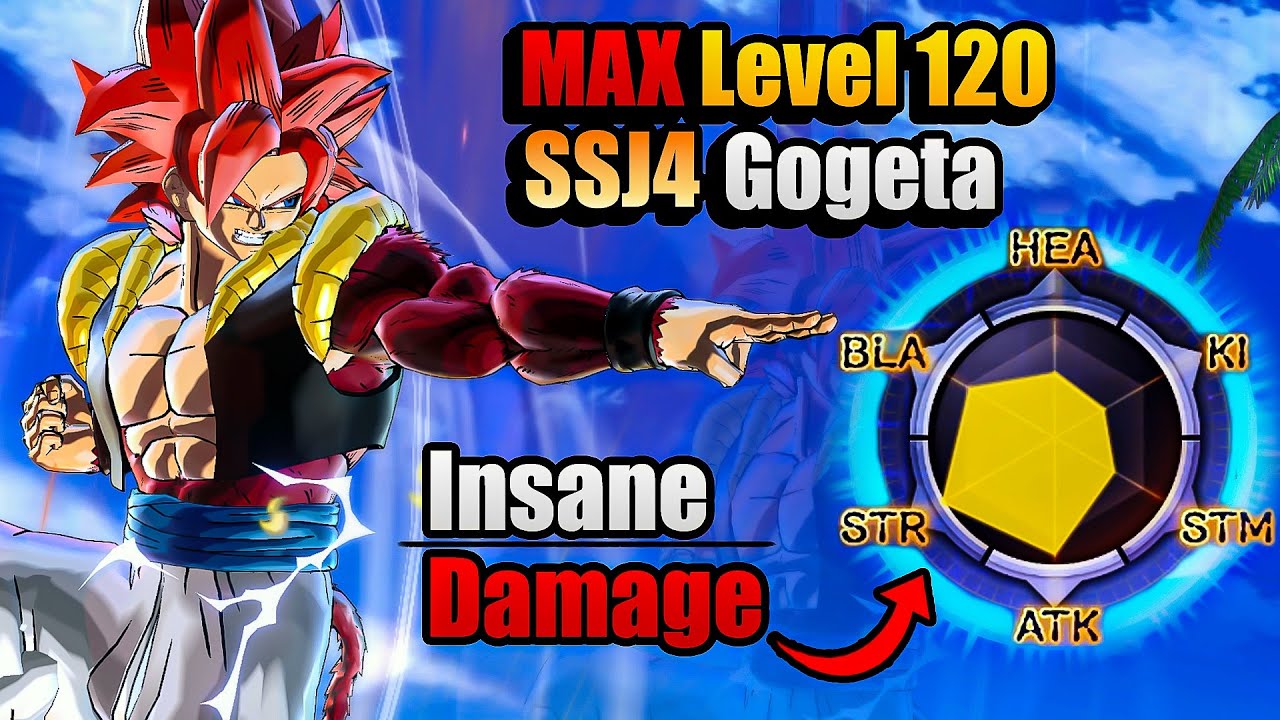 SSJ4 GOGETA At Level 120 FINALLY Has The DAMAGE To Be The STRONGEST ...