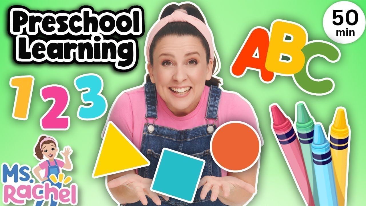Ms Rachel & Elmo Get Ready For School - ABC Song, Numbers, Colors - Toddler & Preschool Learning