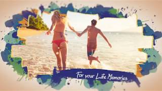 Brushes & Watercolor Slideshow - After Effects