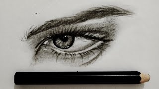 How to draw realistic eye drawing || step by step