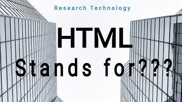 What is HTML Stands for???