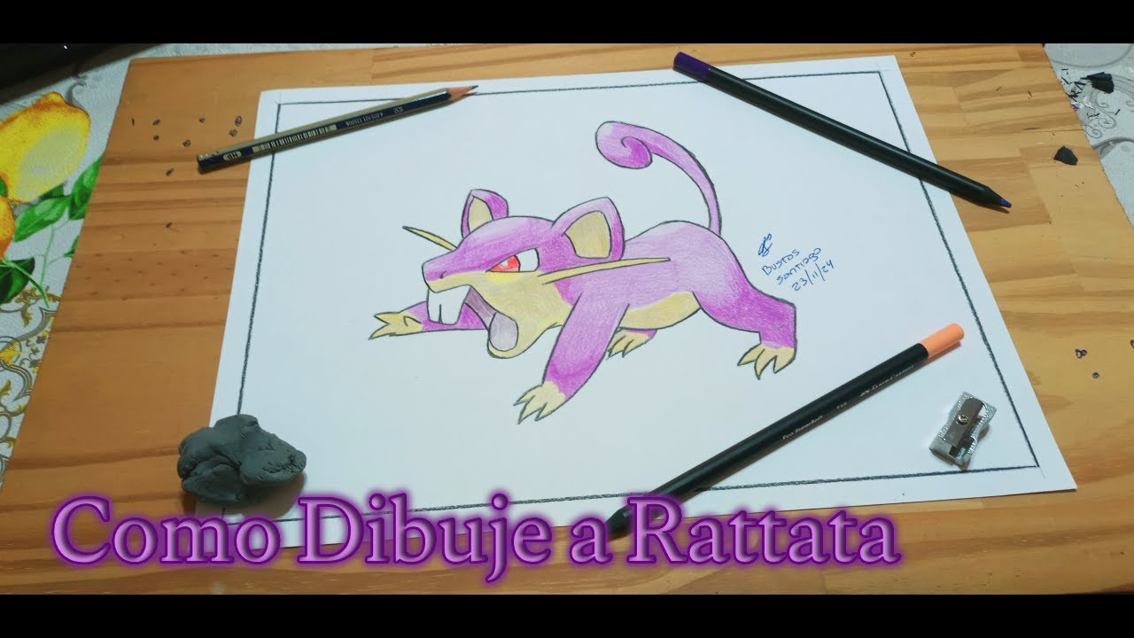 Simple Rattata Drawing Como Dibujar a #rattata Nº19 - YouTube