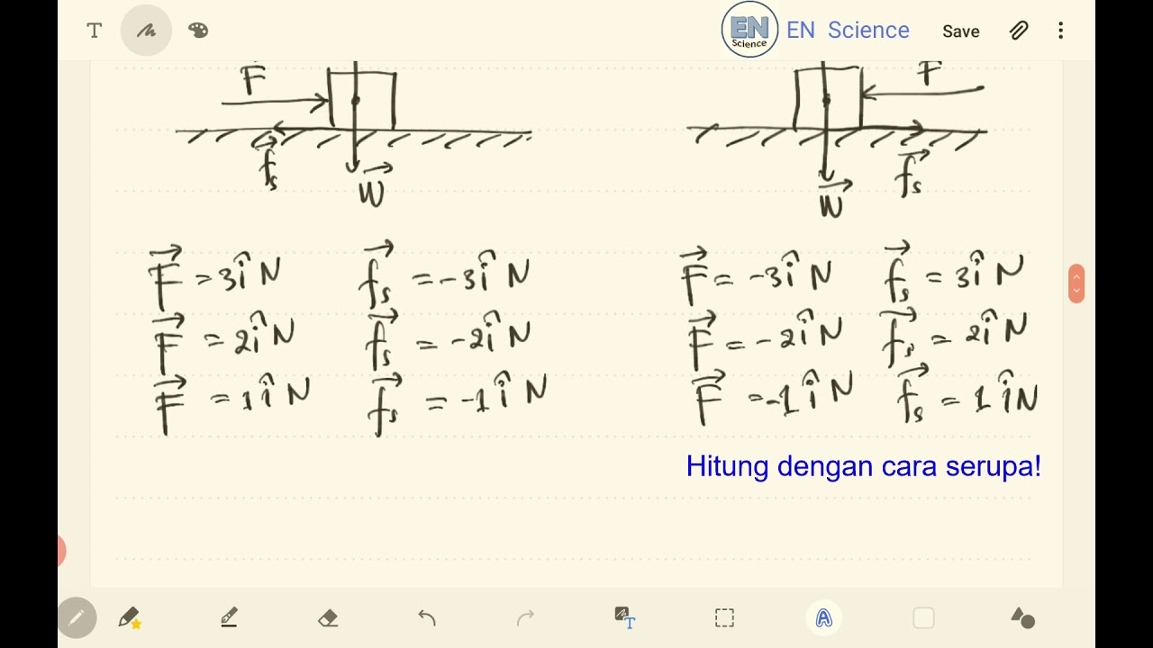 Penyelesaian Soal Gaya Gesek | Fisika | EN Science 