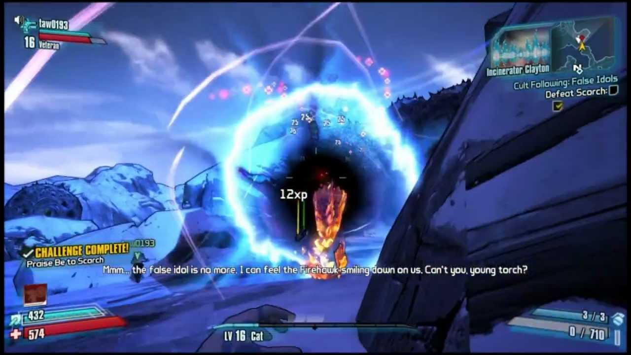 Borderlands 2 - Badass Challenge - Praise be to Scorch!