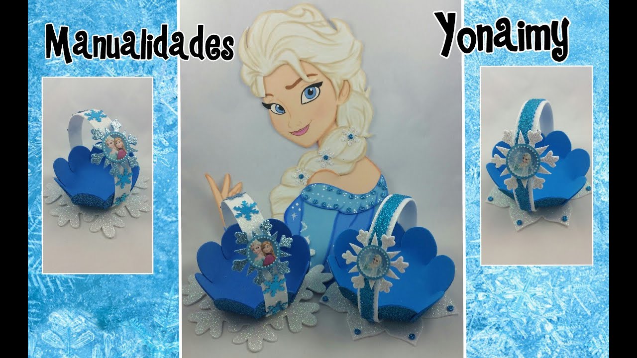 CANASTITAS PARA DULCES DE  FROZEN  HECHAS CON FOAMY O GOMA EVA .