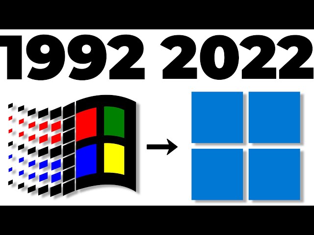 Evolution of all Windows Startup/Shutdown Sounds and Screens (1992 - 2022) 4K/60fps class=