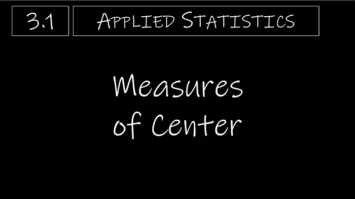 Statistics - 3.1 Measures of Center - DayDayNews