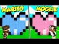 CASA MARITO contro CASA MOGLIE su MINECRAFT!!