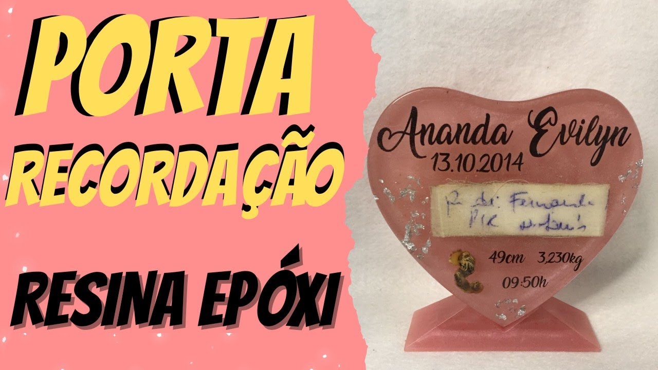 PORTA-RECORDAÇÕES em RESINA EPÓXI (eternizando momentos) - Fernanda Fernandes