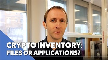 Cryptography Inventory - files or applications?
