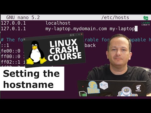 Linux Crash Course - Setting the Hostname of your Linux Workstation or Server