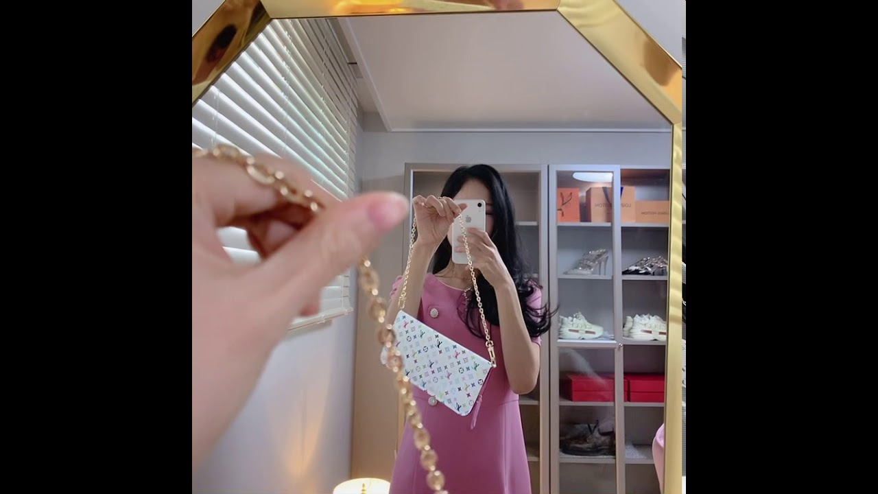 Louis vuitton woc with LV multicolor wallet💗