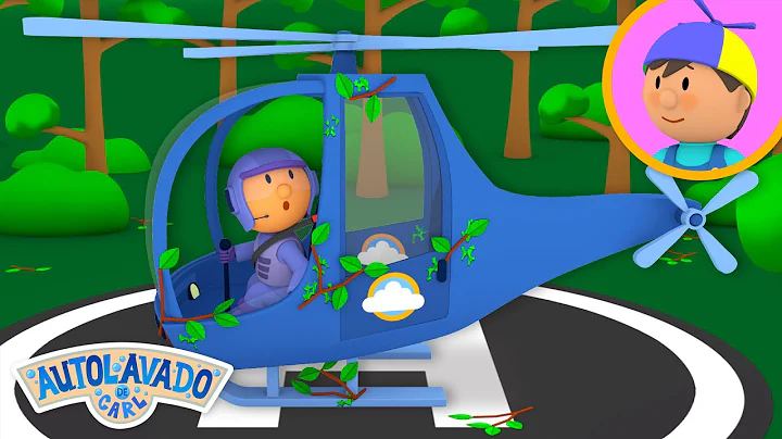 El Helicóptero de Héctor | El Autolavado de Carl | Caricatura Para Niños