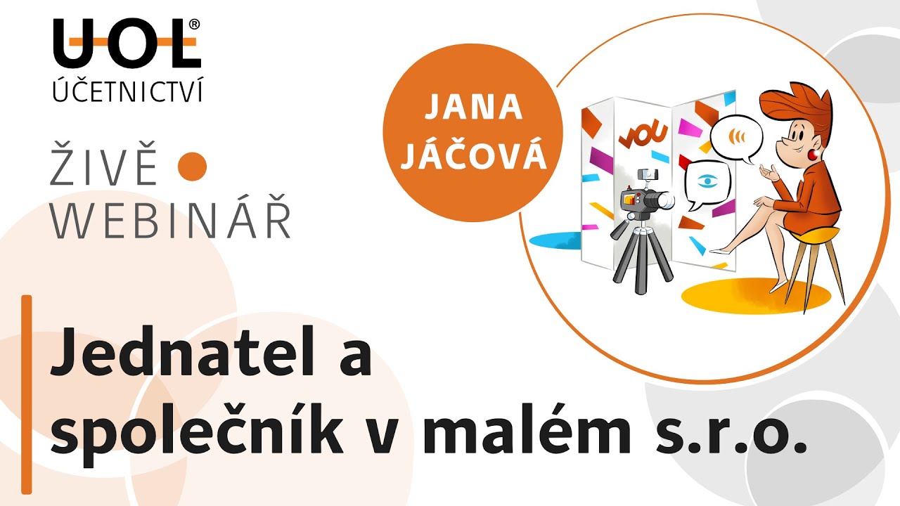 Jednatel a společník v malém s.r.o. | UOL Webinář 🔴