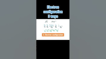 Electron configuration, orbital notation and noble gas notation #electronconfiguration #chemistry
