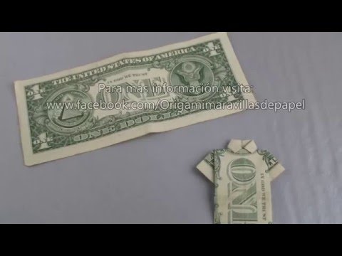 Video: Cómo Doblar Un Billete En Una Camisa, En Forma De Camisa