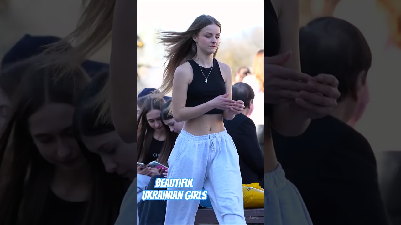 BEAUTIFUL GIRLS DANCING & WALKING IN UKRAINE  