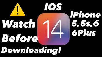 Watch Till End Before Downloading IOS 14 On IPhone 5, 5s, 6 and 6plus | How to download IOS 14