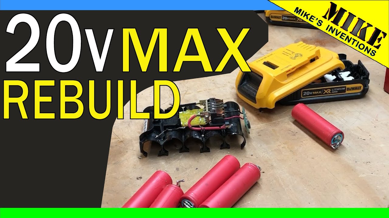DeWalt 20v Max Lithium Battery - Mikes Inventions - YouTube