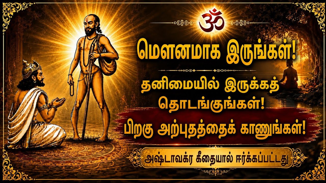 மௌனத்தின் சக்தி: தனிமையில் உங்களை அறிந்துகொள்ளும் அஷ்டாவக்ர கீதையின் பார்வை: video thumbnail