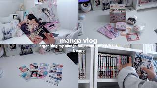 manga vlog | organizing my manga collection, amiami haul, & more