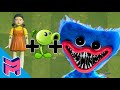 Plants VS Zombies poppy playtime, Squid Game Animation Huggy Wuggy + Peashooter + Red Green Light