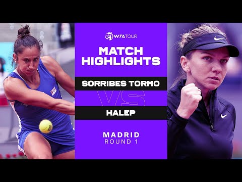 Sara Sorribes Tormo vs. Simona Halep | 2021 Madrid Round 1 | WTA Match Highlights