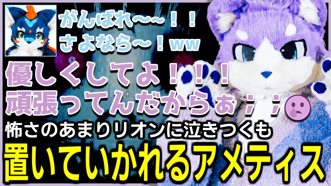 【プロ体】怖さのあまりリオンに泣きつくも、普通においていかれるアメティス /恐怖耐性診断テスト【アメティス / リオン】